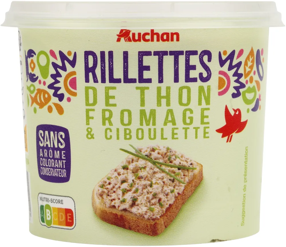 Rillettes de thon fromage et ciboulette
