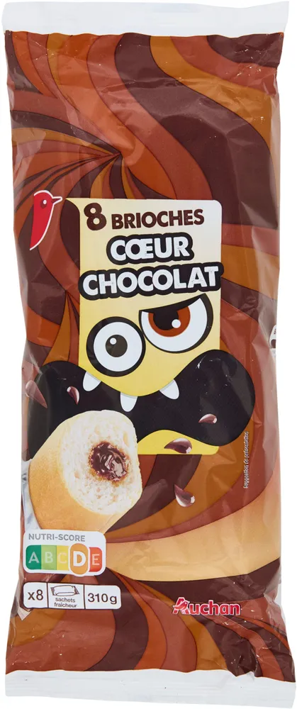 Brioches cœur chocolat