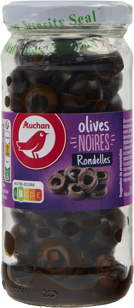 Olives noires en rondelles