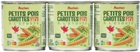Petits pois extra fins et carottes à l'étuvée