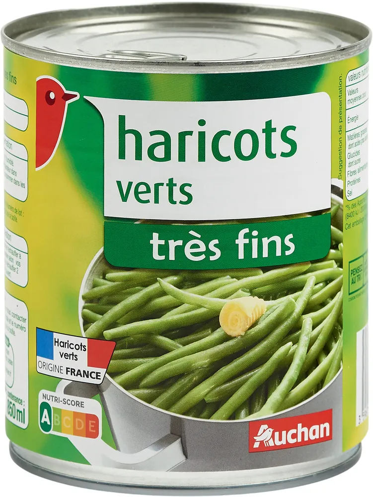 Haricots verts très fins
