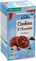 Cookies pur beurre 3 chocolats 150g