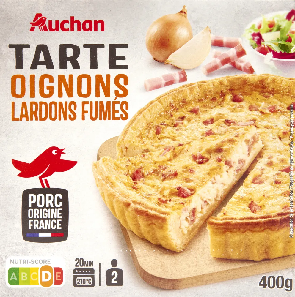 Tarte oignons lardons fumés