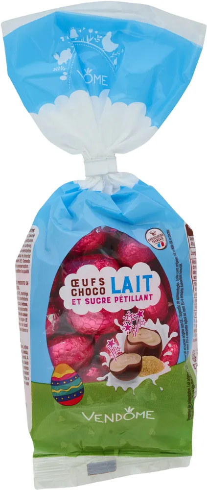 Oeufs choco lait et sucre pétillant