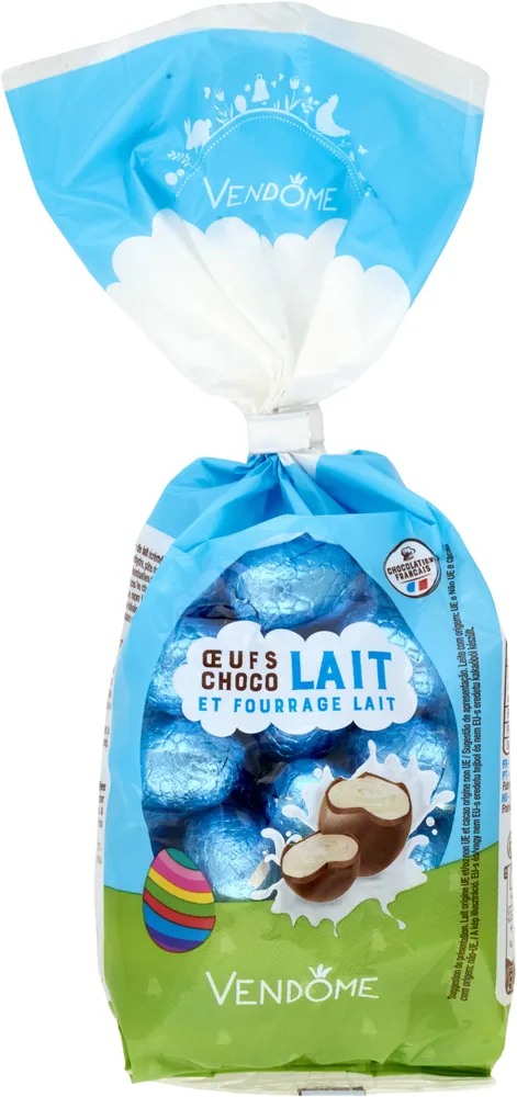 Oeufs choco lait et fourrage lait