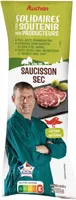 Saucisson sec, fabriqué à partir de porcs élevés sans antibiotiques dès la naissance.