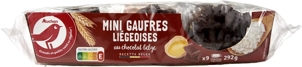Mini gaufres Liégoises au chocolat Belge