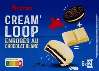Cream'loop enrobés au chocolat blanc