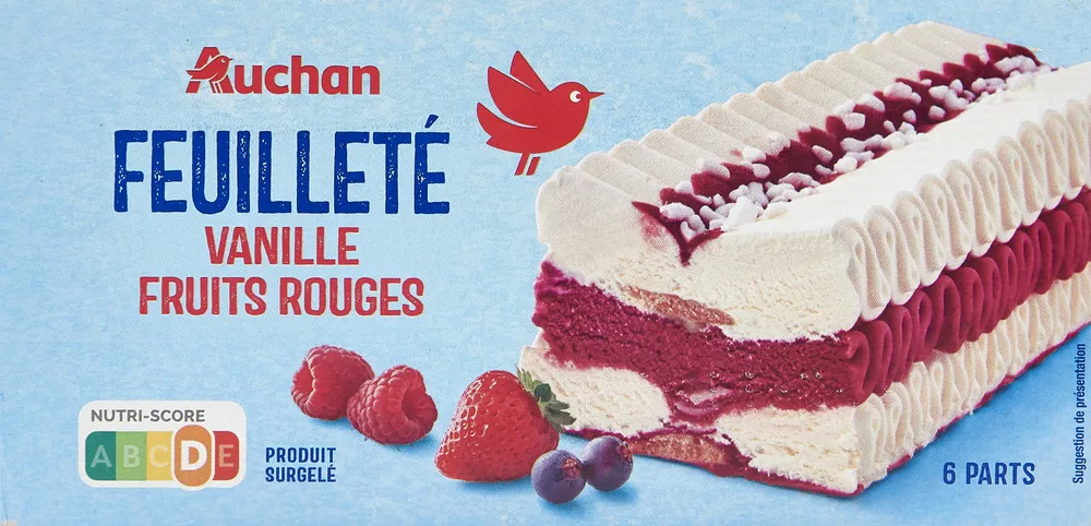 Feuilleté vanille fruits rouges