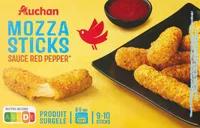 Mozza sticks sauce Red Pepper **bâtonnets à base de Mozzarella et sauce au poivron et piment rouge