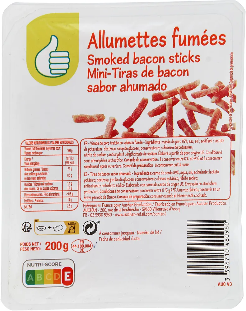 Allumettes fumées