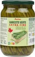 Haricots verts extra-fins cueillis et rangés à la main