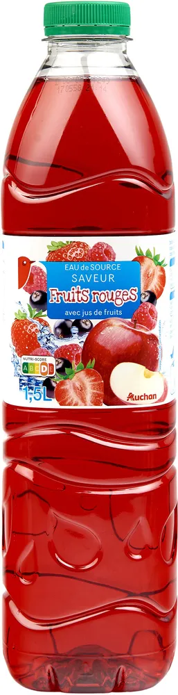 Eau de source saveur fruits rouges - avec jus de fruits