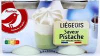Auchan coeur liegeois saveur pistache