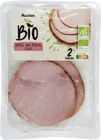 Rôti de porc cuit, issu de l'agriculture biologique