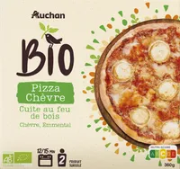 Pizza au chèvre Bio cuite au feu de bois