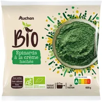 Epinards hachés à la crème Bio