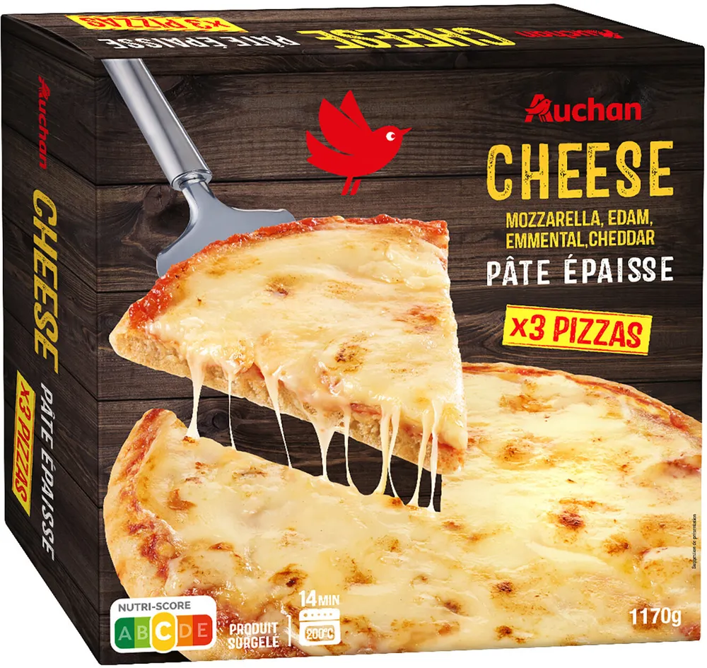 Pizza Cheese : Cheddar + Emmental+ Mozzarella