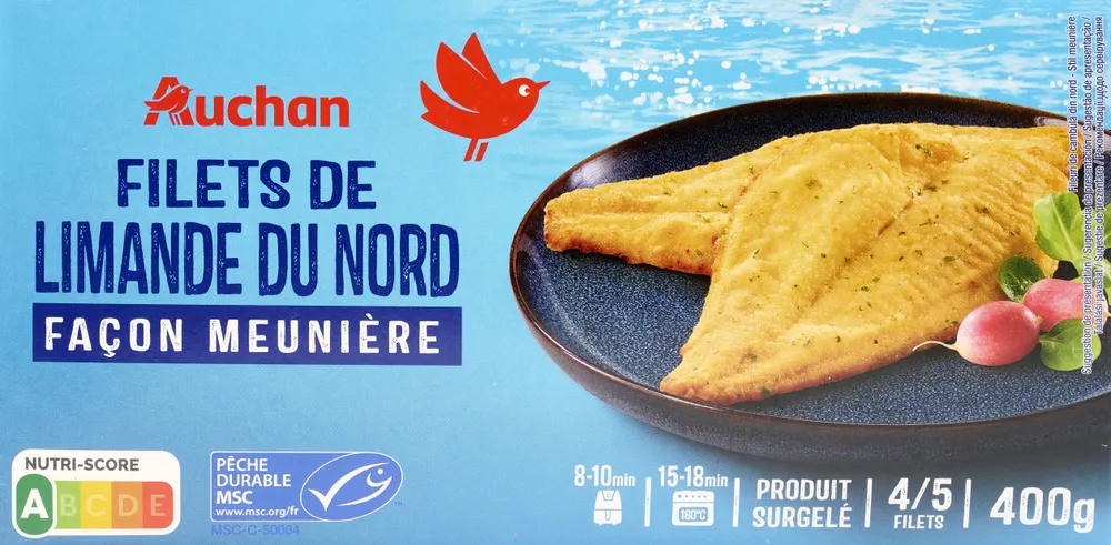 Filets de limande du Nord façon meunière
