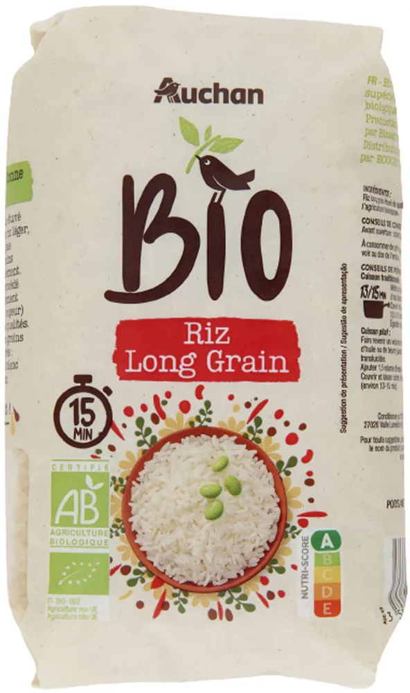Riz long grain incollable