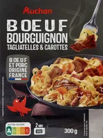 BOEUF BOURGUIGNON tagliatelles et carottes