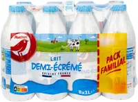 Auchanlait demi-écréméorigine France