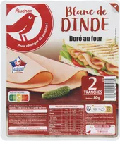 Blanc de dinde doré au four
