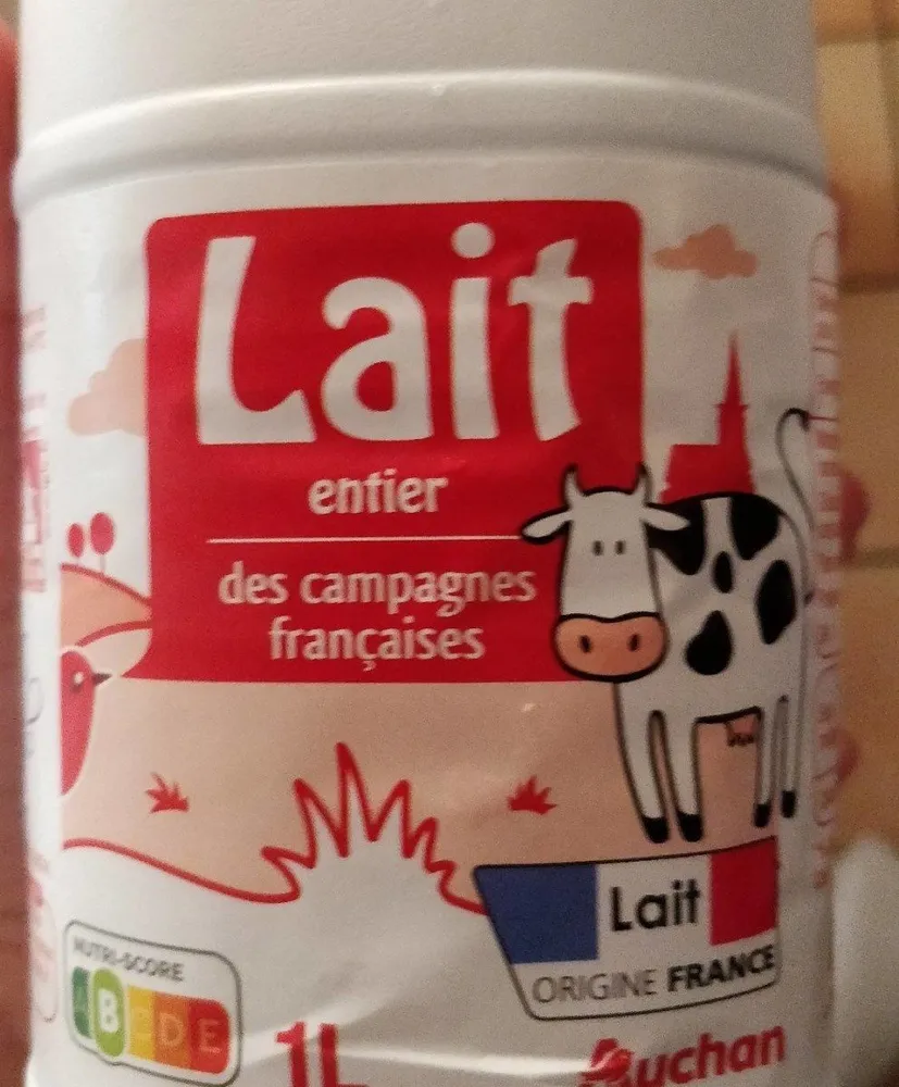 Lait entier des campagnes Françaises