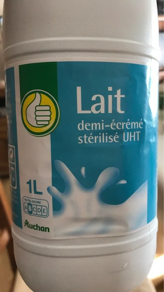 Lait demi-écrémé stérilisé UHT