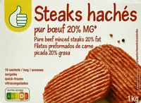 Steaks hachés pur bœuf 20% matières grasses