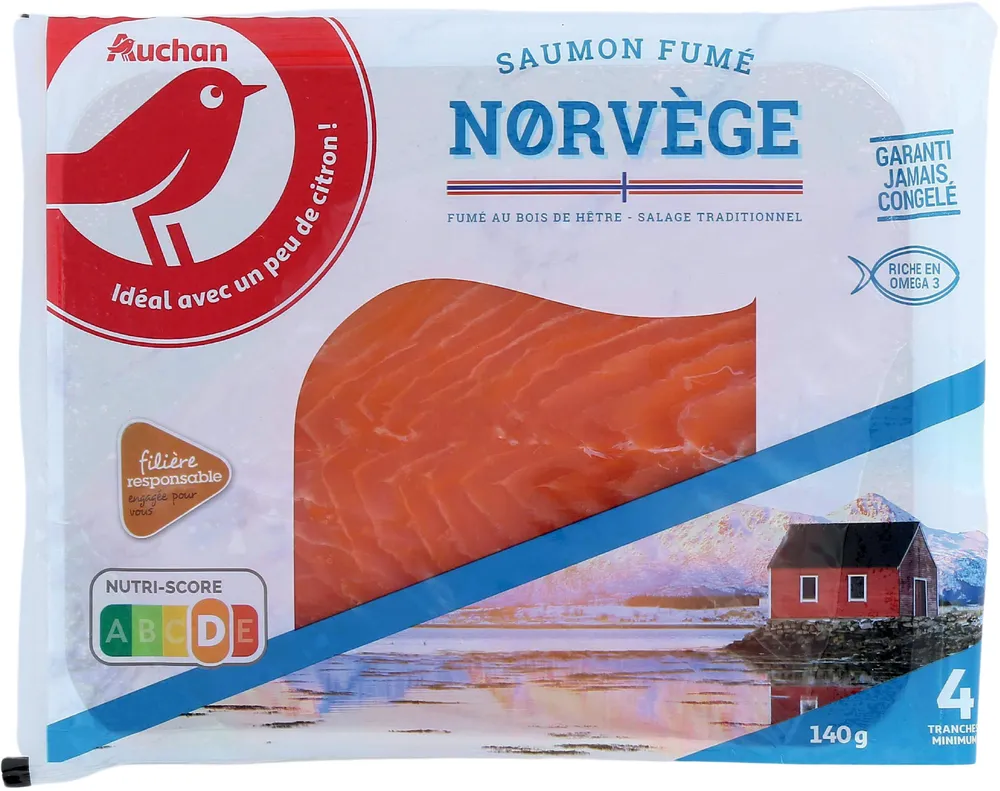 Saumon fumé Norvège fumé au bois de hêtre - salage traditionnel