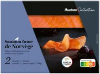 saumon fumé de Norvège- salage traditionnel au sel sec- fumé au bois de hêtre