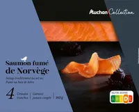 Saumon fumé de Norvège - salage traditionnel au sel sec - fumé au bois de hêtre