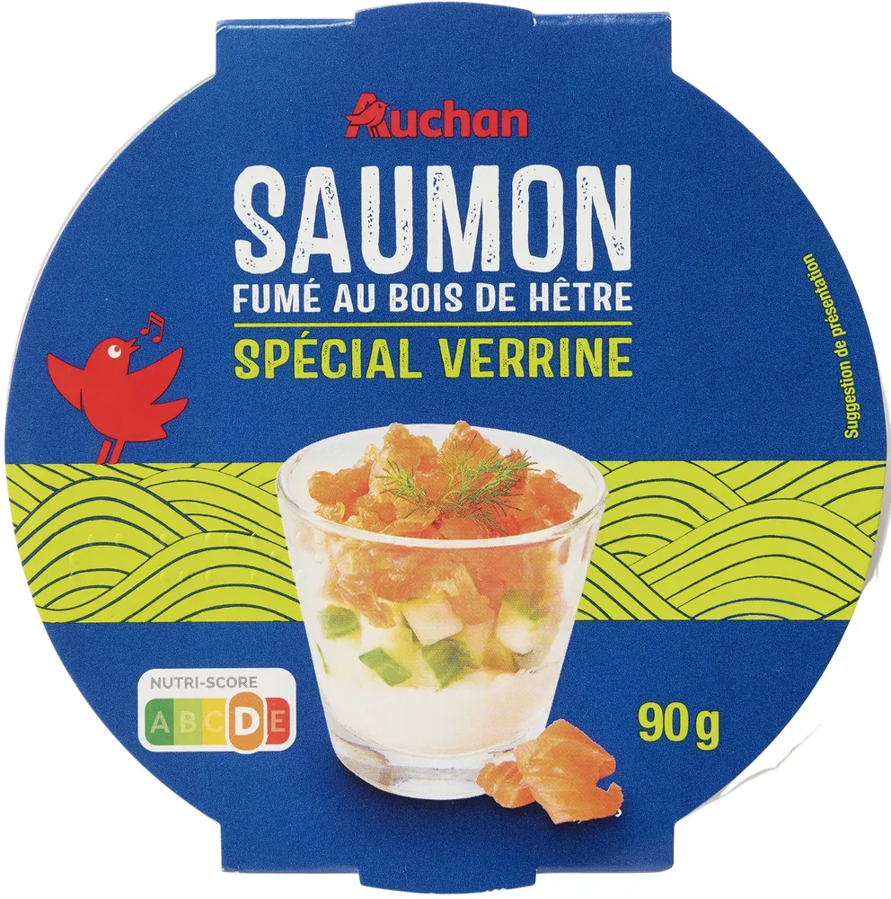 Saumon fume au bois de hetre special verrine