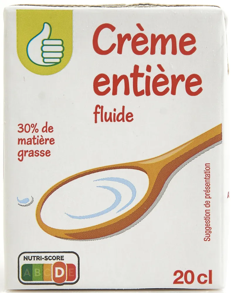 Crème entière fluide30% Matière grasse