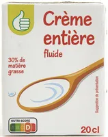 Crème entière fluide30% Matière grasse