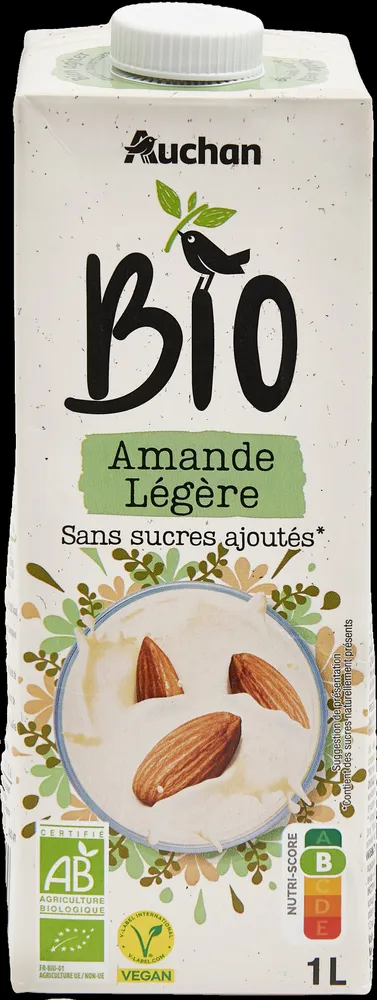 Auchan, Auchan Bio - Amande Bio - goût léger
