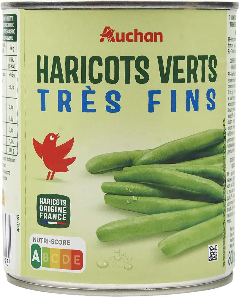 Haricots verts très fins