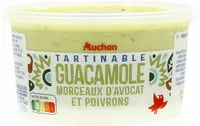 Guacamole - morceaux d'avocat et poivron