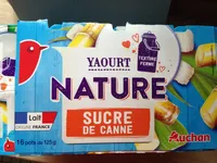 Yaourts nature au sucre de canne