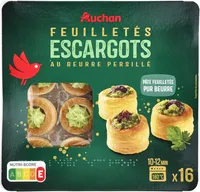 Feuilletes escargots au beurre persille