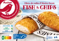 Filets de colin d'Alaska façon FISH et CHIPS.Qualité sans arête*
