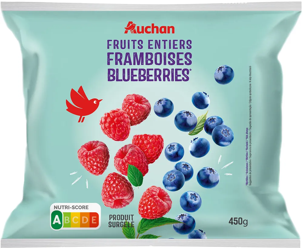 framboise blueberries auchan