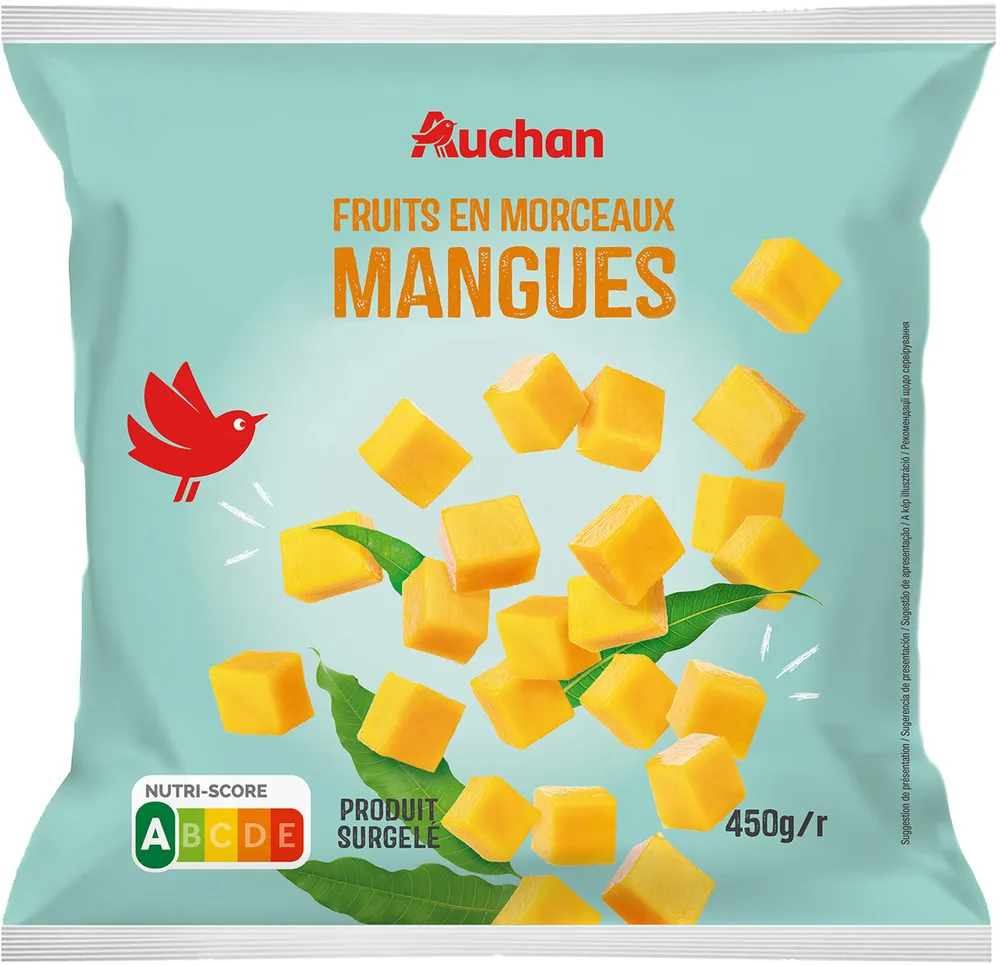 Fruits en morceaux Mangues