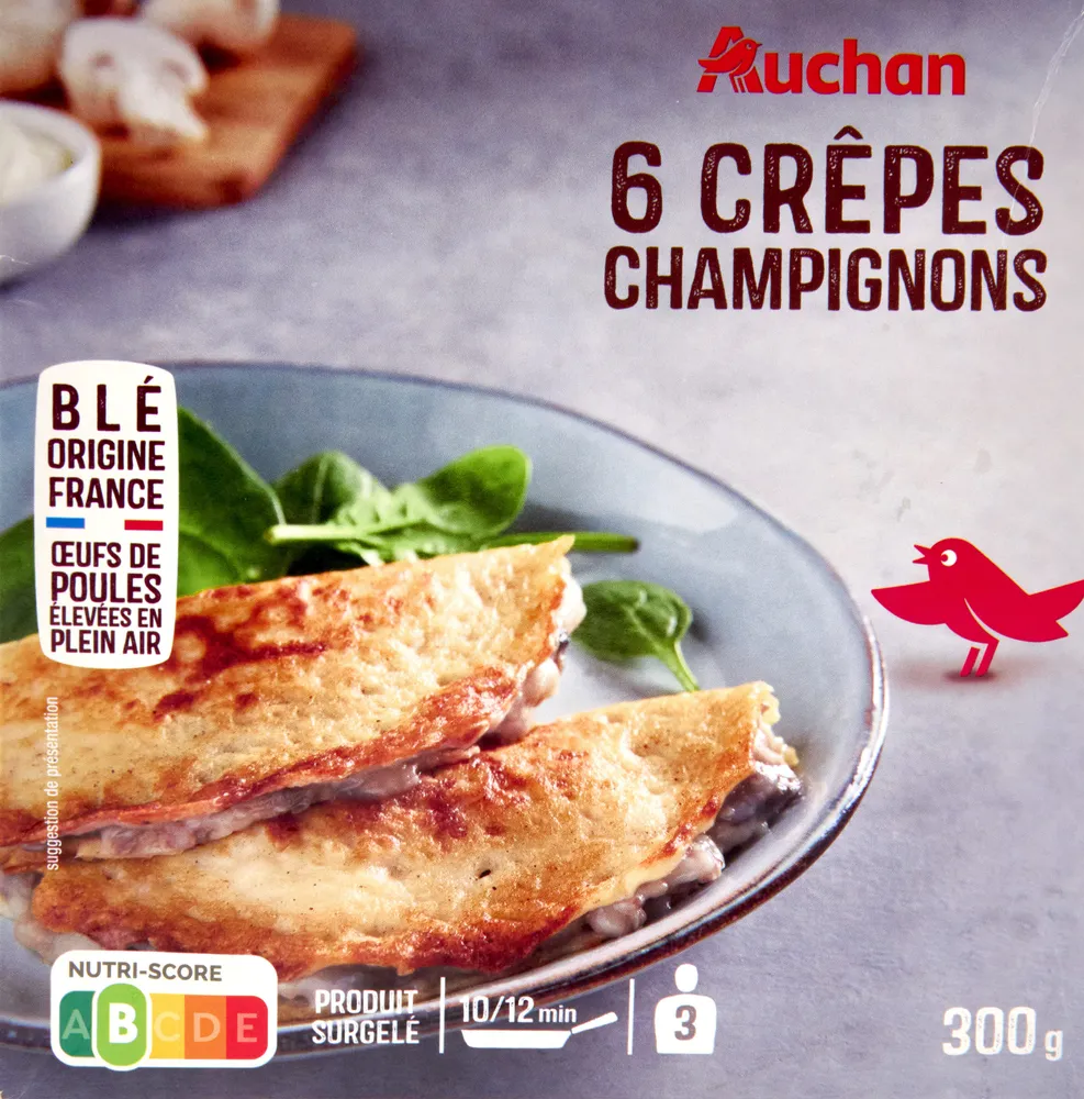 6 Crêpes aux champignons