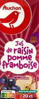 Jus raisin pomme framboise partiellement à base de concentrés