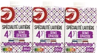 Spécialité laitière4%* MAT. GR.SEMI-ÉPAISSE*86% de matière grasse en moins par rapport à la crème entière à 30% de matière grasse