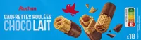 Gaufrettes roulées choco lait