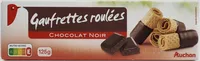 Gaufrettes roulées choco noir
