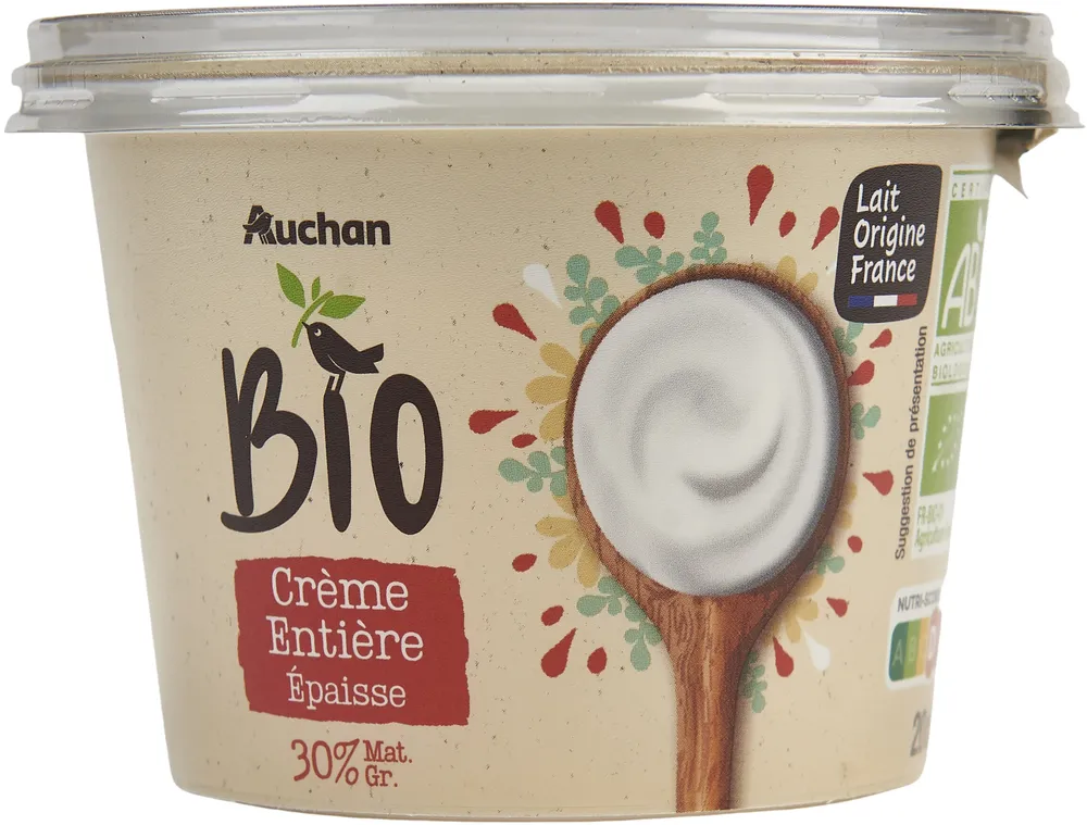 BIOCRÈME ENTIÈRE ÉPAISSE 30% Mat. Gr.